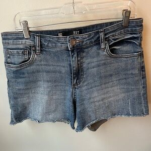 Kut Blue Denim Gidget Shorts